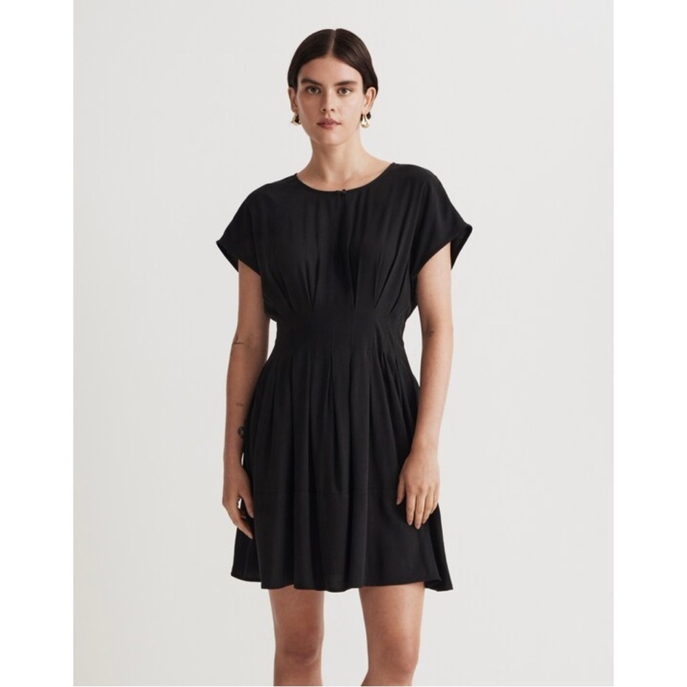 Madewell | The Lucie Pleated Mini Dress